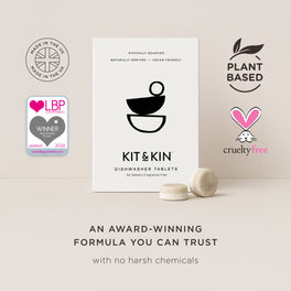 Award-winning dishwasher tablets made with naturally derived ingredients, trusted eco-friendly cleaning product made in the UK