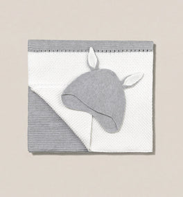 grey hat and blanket bundle