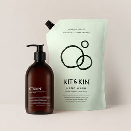 Kit & Kin non-toxic eco hand wash for natural, plant-based hand cleansing that’s gentle on skin
