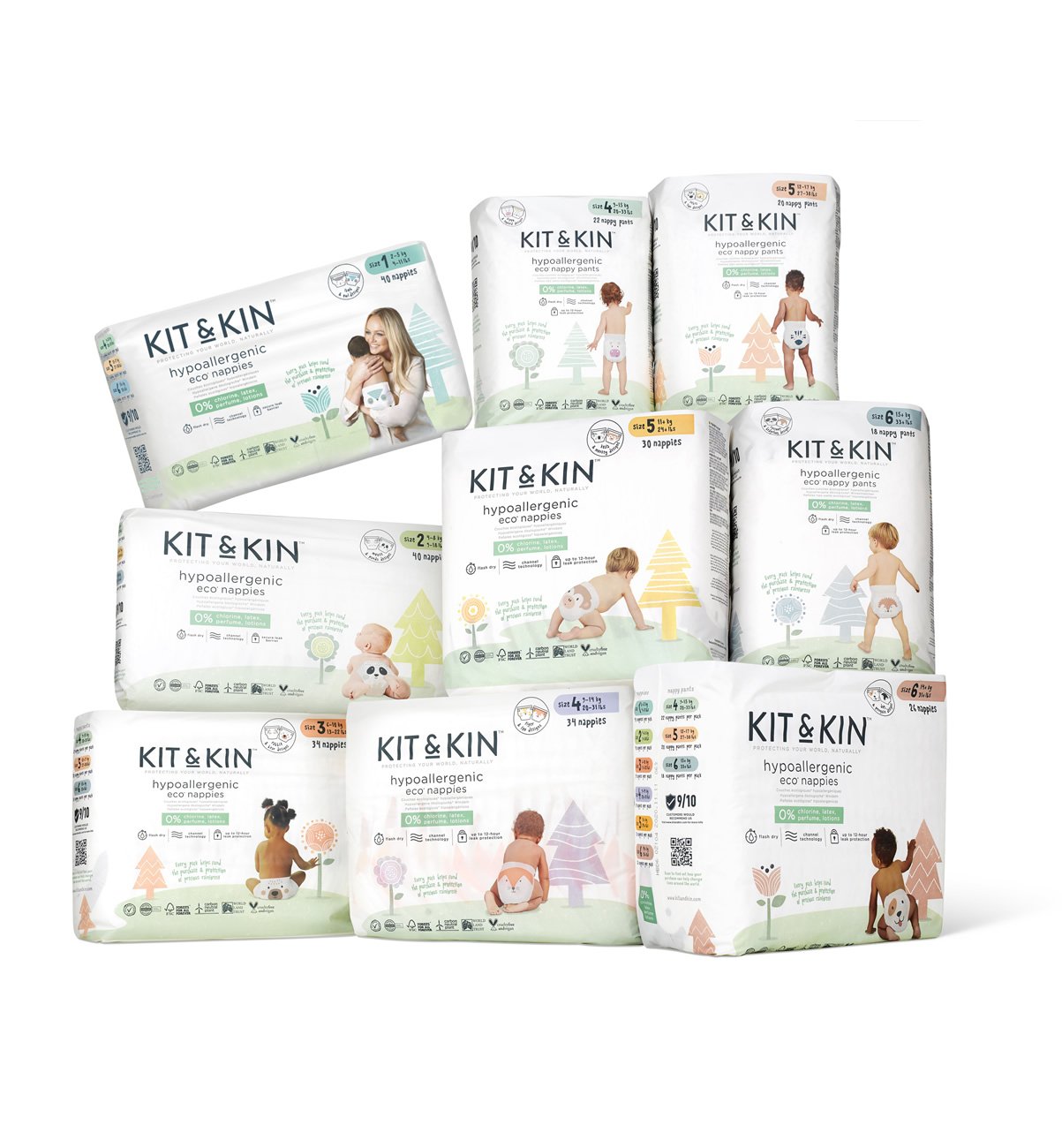Kit & Kin premium eco nappies